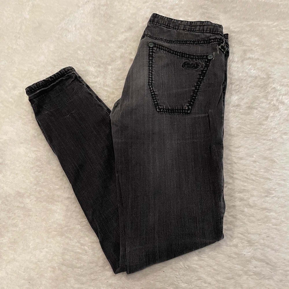 Stitch’s Black Label Denim skinny faded black jeans Y2K Vintage